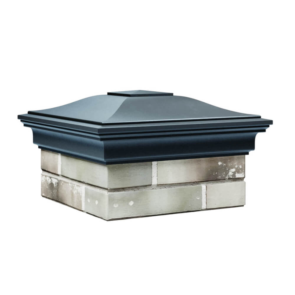 Колпак Zking Монблан Серый на столб 1.5х1.5 еврокирпича 0.7НФ (355х355мм) в Сибае фото