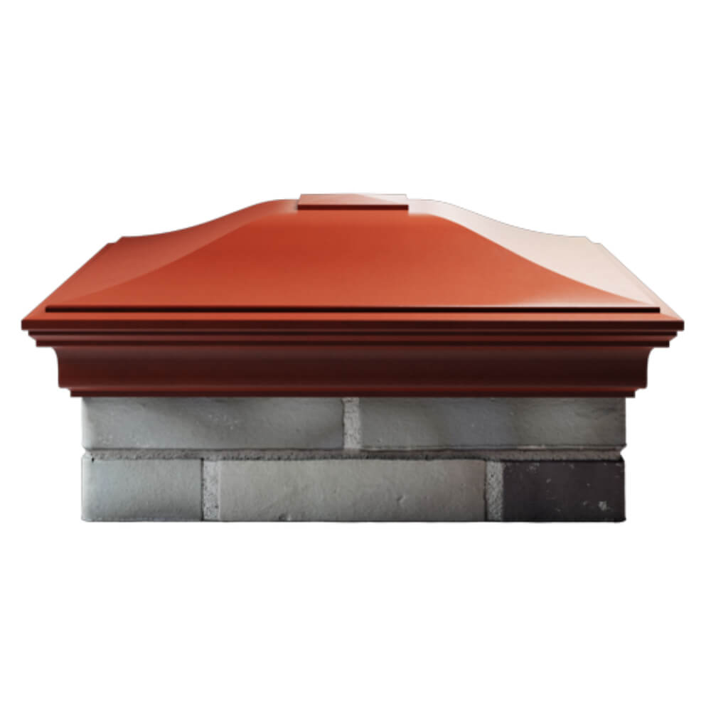 Колпак Zking Монблан Красный на столб 2х2 кирпича (515х515мм) в Сибае фото