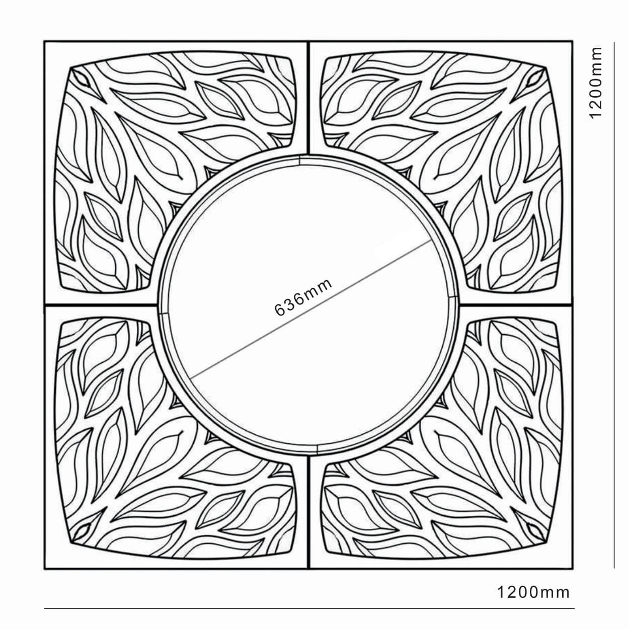 Приствольная решетка для дерева ZKING CRUST 1.2х1.2м Черная в Сибае фото