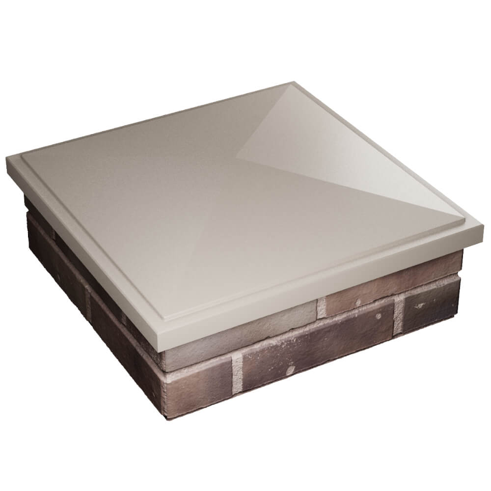 Колпак Zking БонаМоно Бежевый на столб 2х2 кирпича (515х515, 530х530мм) в Сибае фото