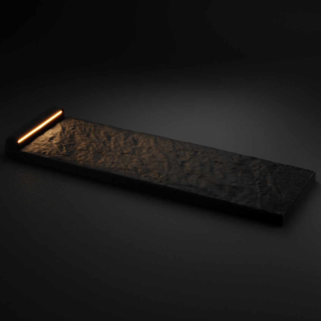 LED Светильник для шаговой плиты STONE Черный Сланец 330х75х98мм в Сибае фото