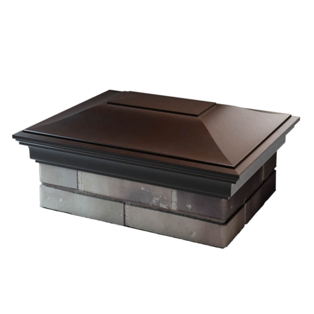 Колпак Zking Монблан Коричневый на столб 2х1.5 кирпича (515х385мм) в Сибае фото