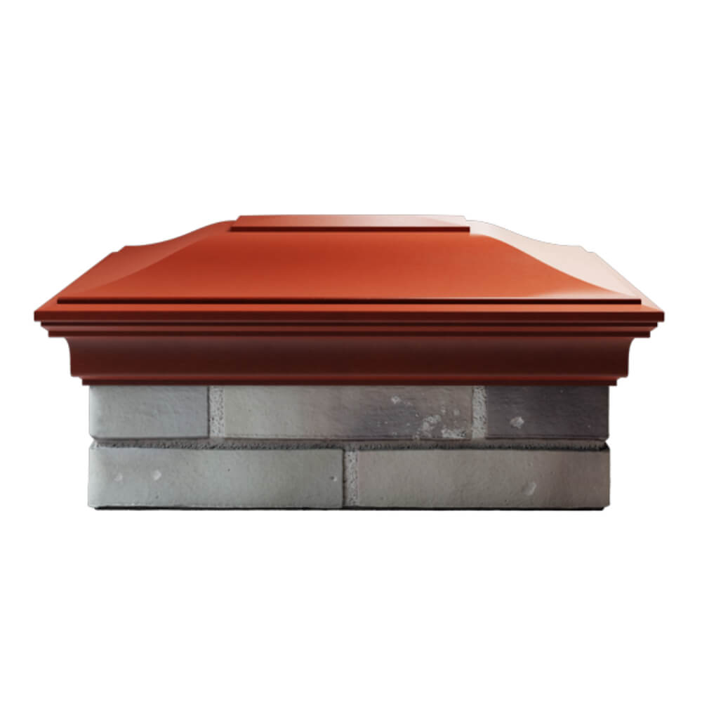 Колпак Zking Монблан Красный на столб 2х1.5 кирпича (515х385мм) в Сибае фото