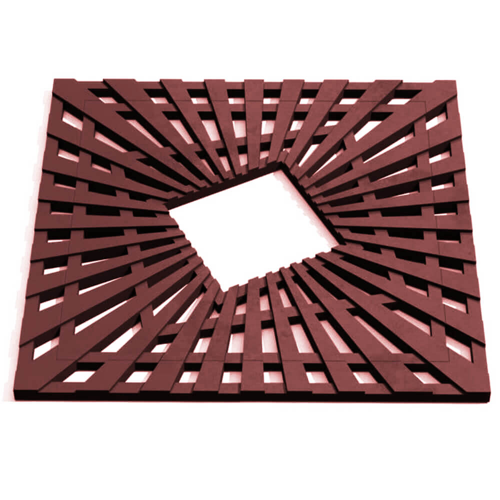 Приствольная решетка для дерева ZKING ATMOSPHERE 1.2х1.2м Коричневая Сибай фото