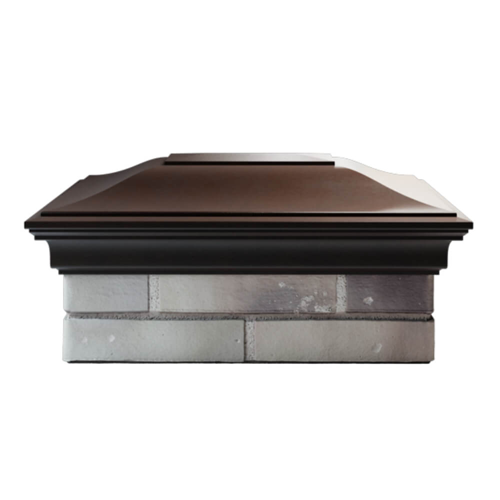 Колпак Zking Монблан Коричневый на столб 2х1.5 кирпича (515х385мм) в Сибае фото