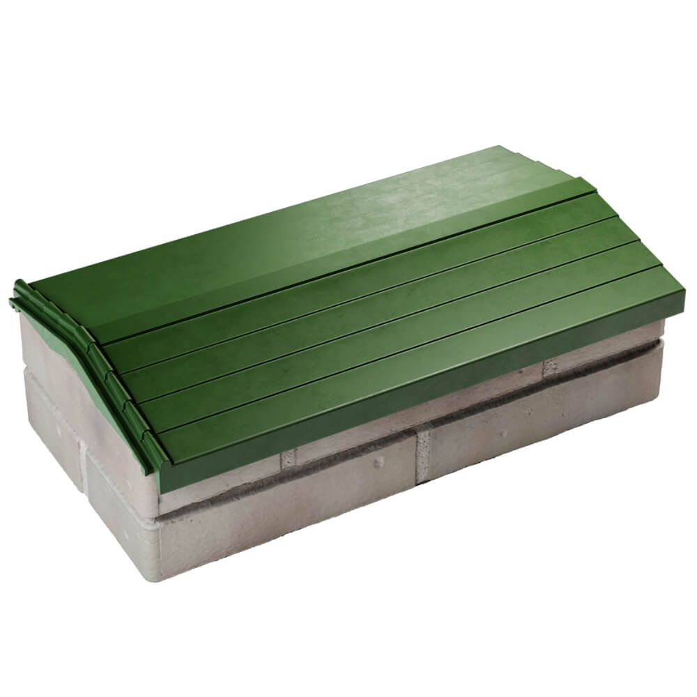 Парапет Zking Бона ХайТек Зеленый с посадкой на 1 кирпич (200/225/255мм) в Сибае фото