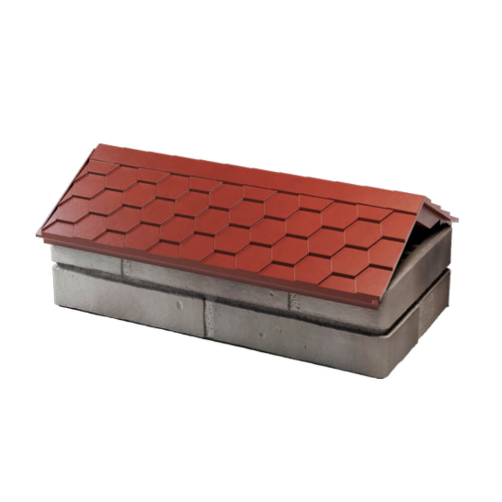 Парапет Zking Эверест Красный с посадкой на 1 кирпич (200/225/255мм) в Сибае фото