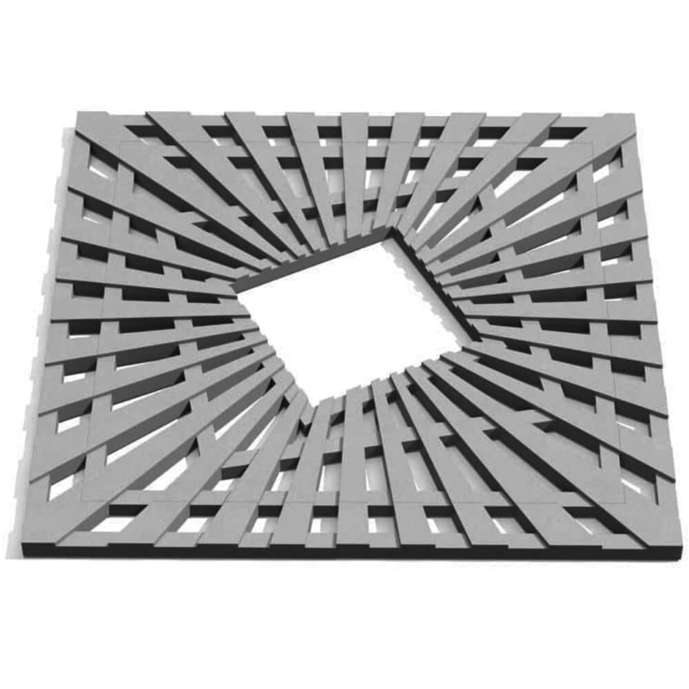 Приствольная решетка для дерева ZKING ATMOSPHERE 1.2х1.2м Серая Сибай фото