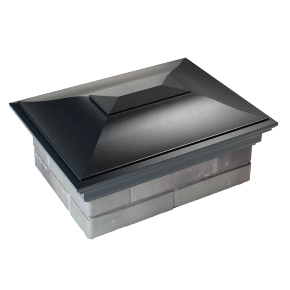 Колпак Zking Монблан Черный на столб 2х1.5 кирпича (515х385мм) Сибай фото