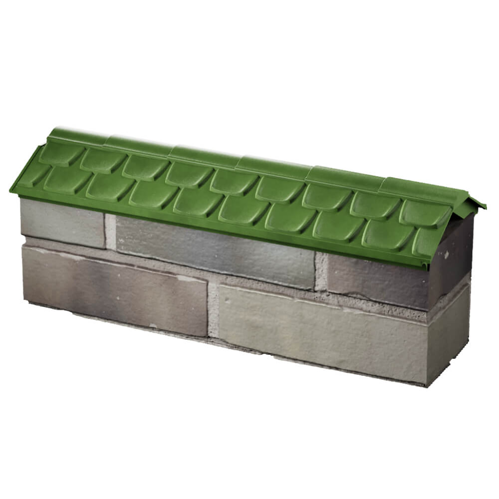 Парапет Zking Эльбрус Зеленый с посадкой на 0.5 кирпича (130мм) в Сибае фото