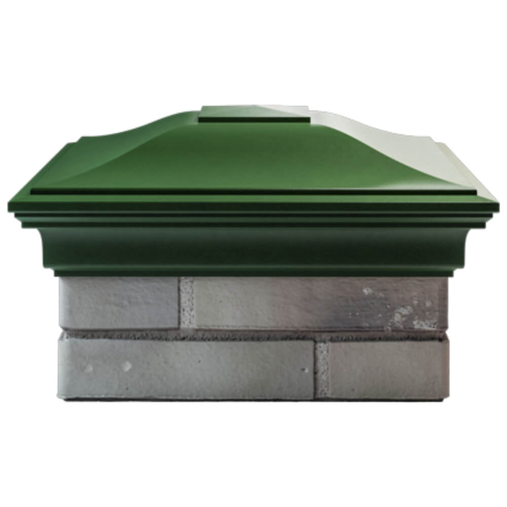 Колпак Zking Монблан Зеленый на столб 1.5х1.5 кирпича (385х385мм) Сибай фото