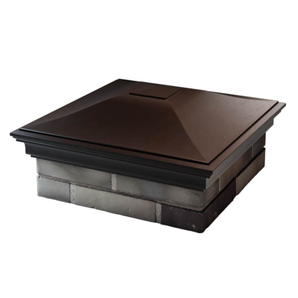 Колпак Zking Монблан Коричневый на столб 2х2 кирпича (515х515мм) в Сибае фото