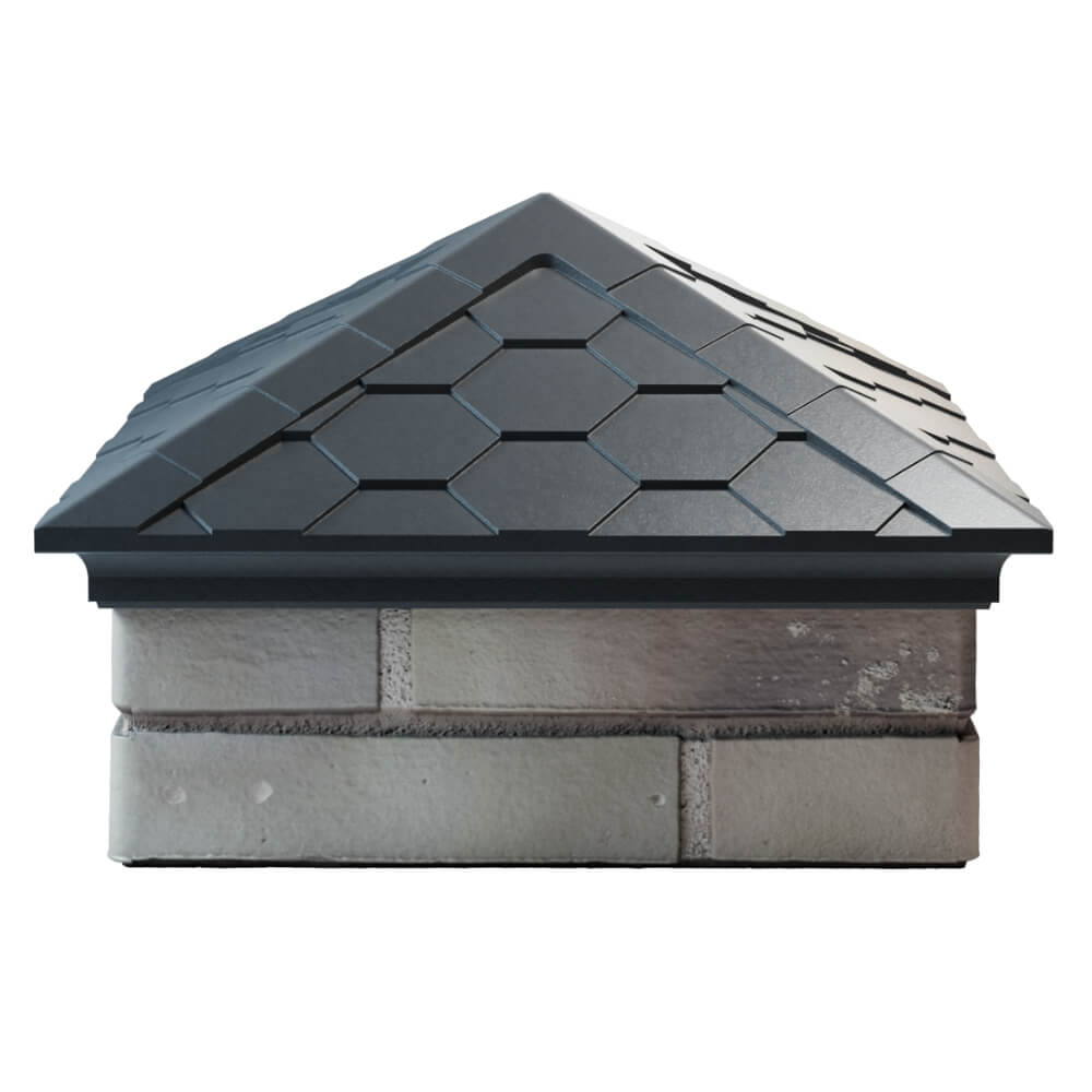 Колпак Zking Эверест Серый на столб 1.5х1.5 кирпича (390х390мм) Сибай фото