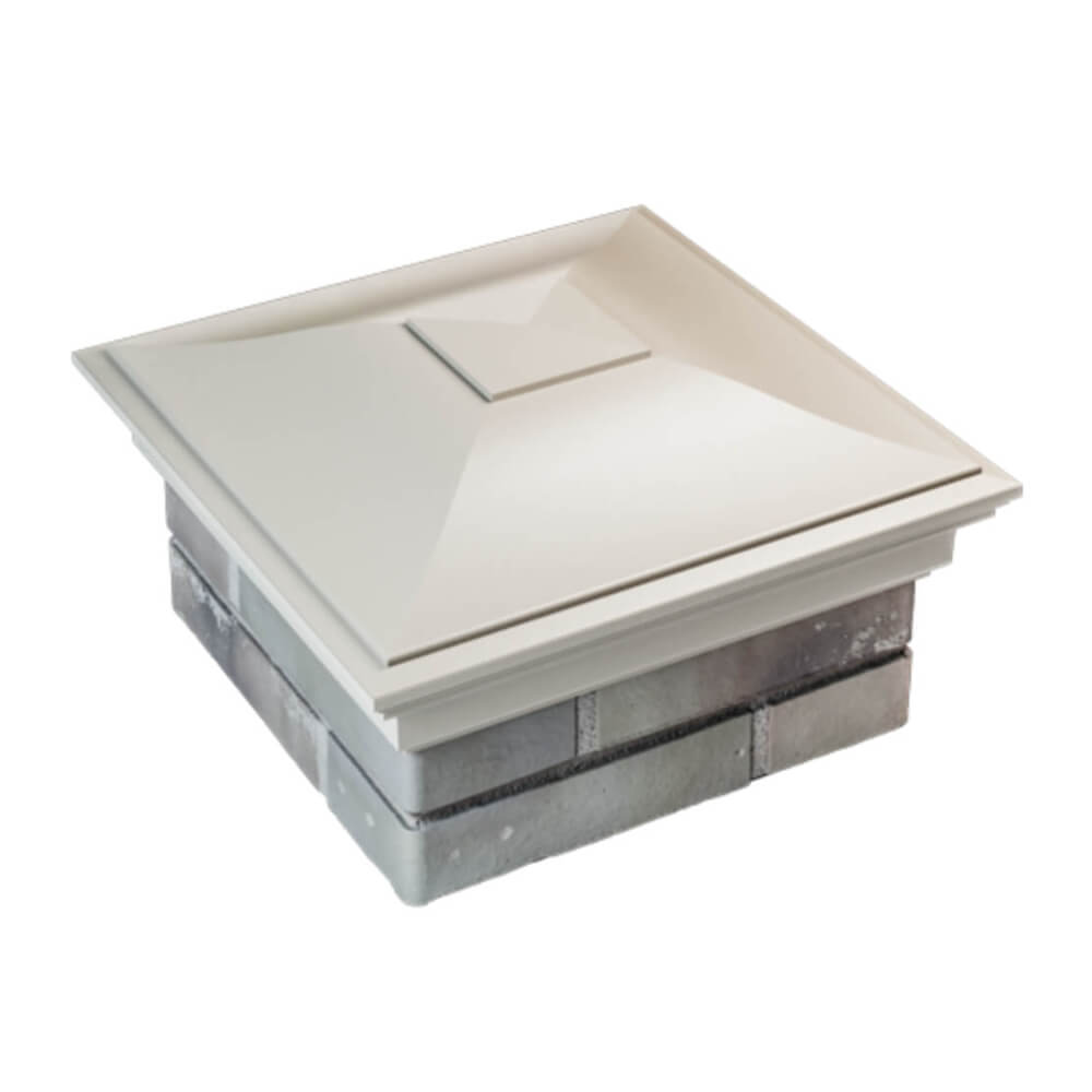 Колпак Zking Монблан Бежевый на столб 1.5х1.5 еврокирпича 0.7НФ (355х355мм) в Сибае фото