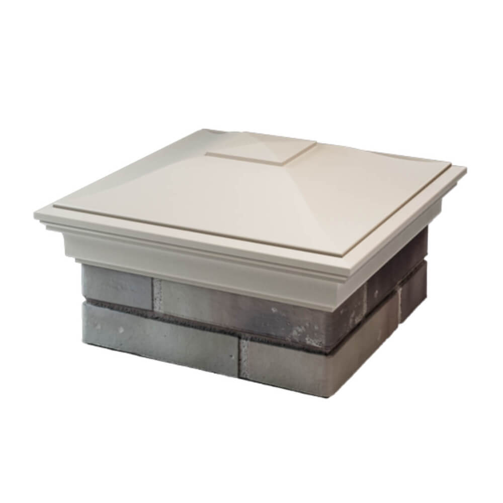 Колпак Zking Монблан Бежевый на столб 1.5х1.5 еврокирпича 0.7НФ (355х355мм) в Сибае фото