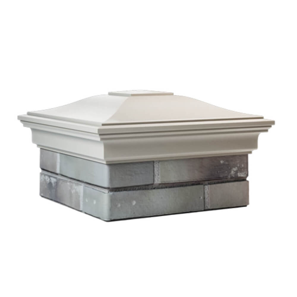 Колпак Zking Монблан Бежевый на столб 1.5х1.5 еврокирпича 0.7НФ (355х355мм) в Сибае фото