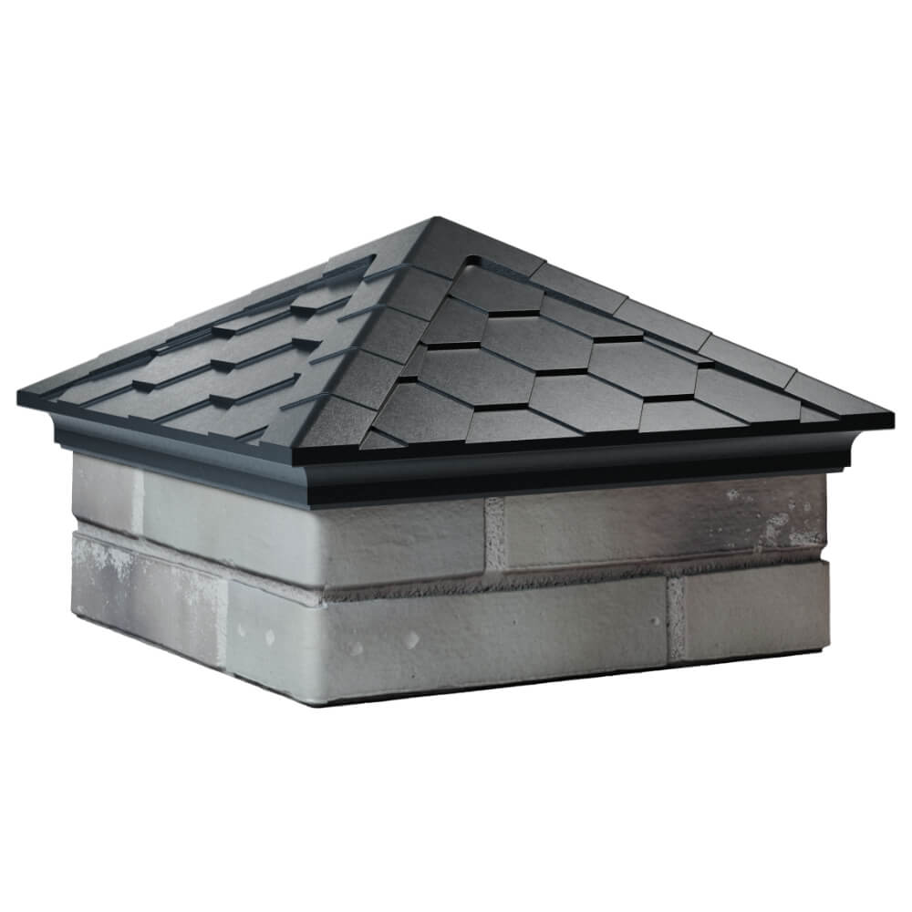 Колпак Zking Эверест Черный на столб 1.5х1.5 кирпича (390х390мм) в Сибае фото