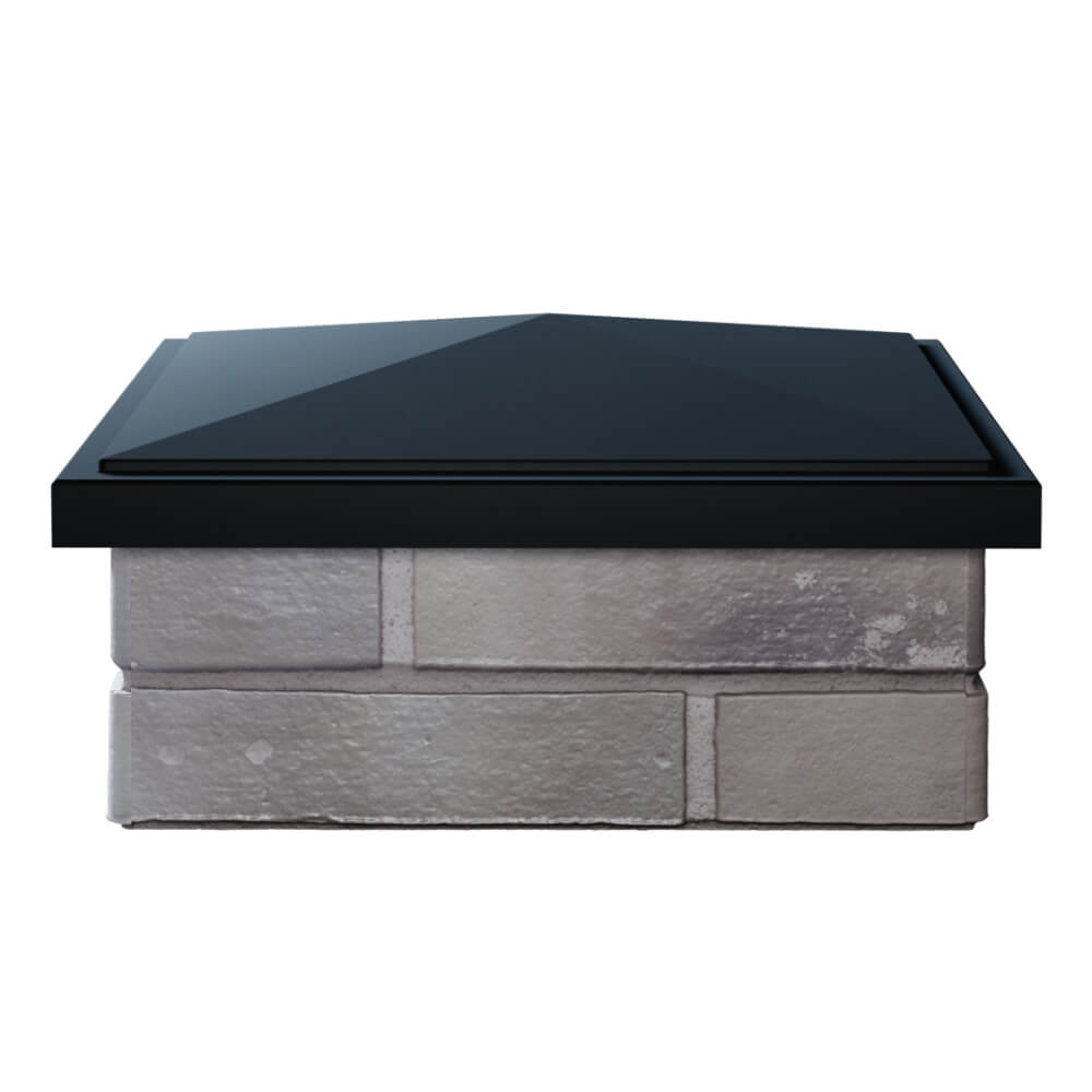 Колпак Zking БонаМоно Черный на столб 1.5х1.5 кирпича (385х385, 400х400мм) Сибай фото