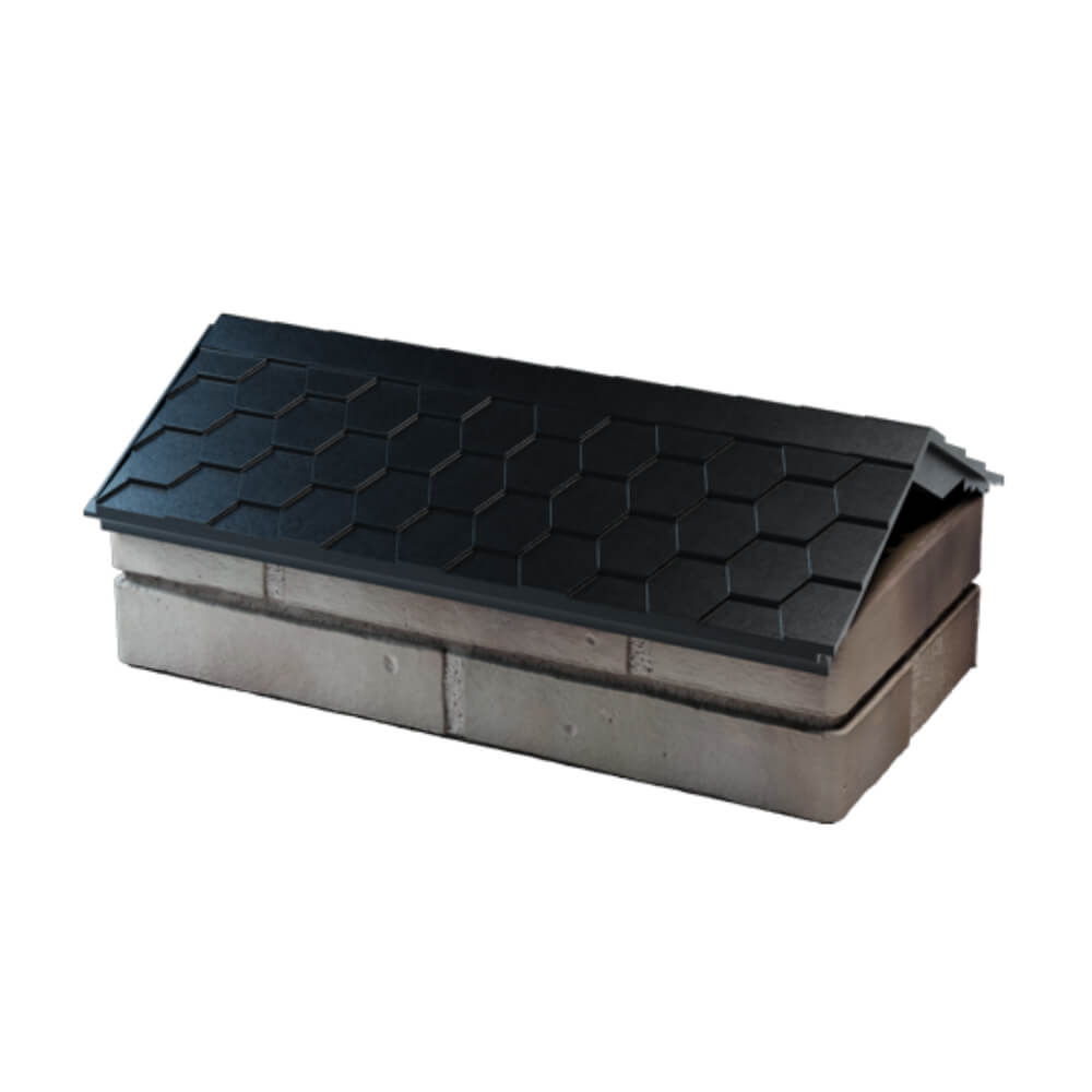 Парапет Zking Эверест Черный с посадкой на 1 кирпич (200/225/255мм) в Сибае фото