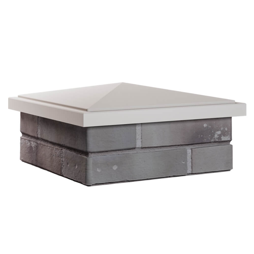 Колпак Zking БонаМоно Бежевый на столб 1.5х1.5 кирпича (385х385, 400х400мм) в Сибае фото