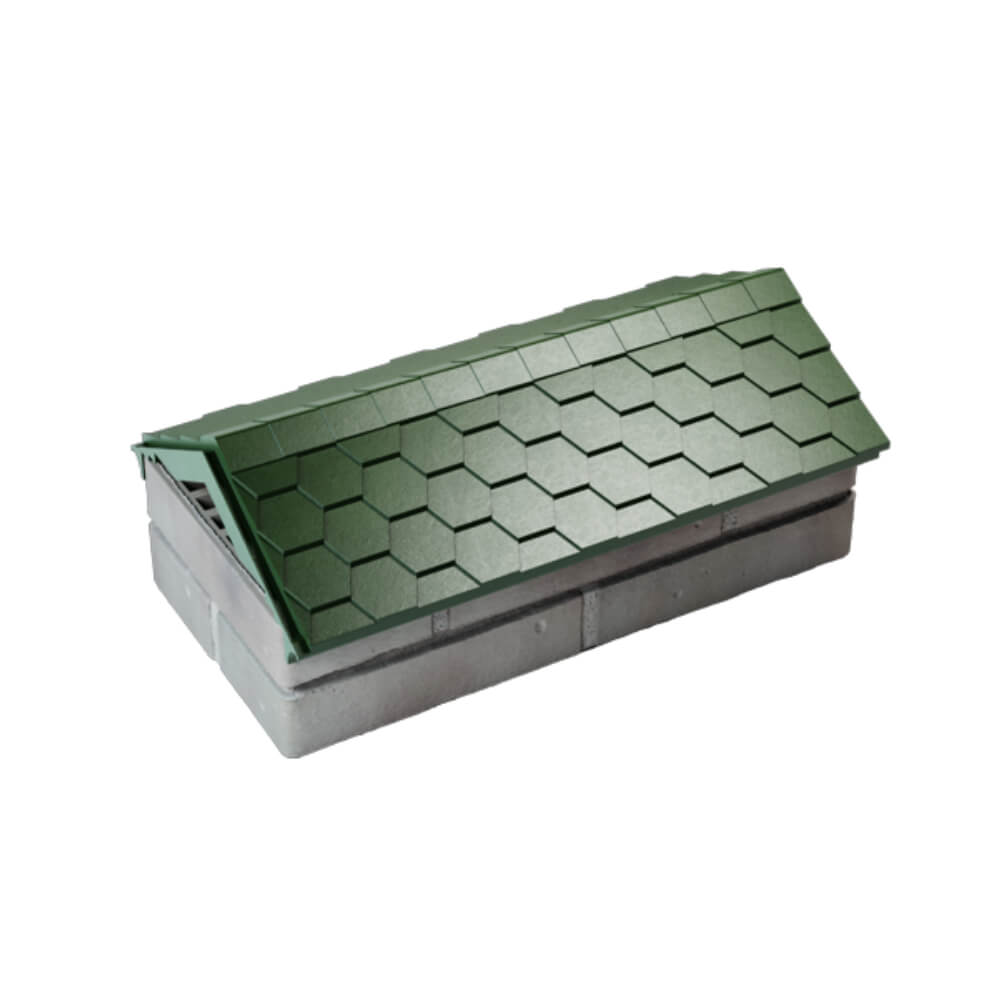 Парапет Zking Эверест Зеленый с посадкой на 1 кирпич (200/225/255мм) в Сибае фото