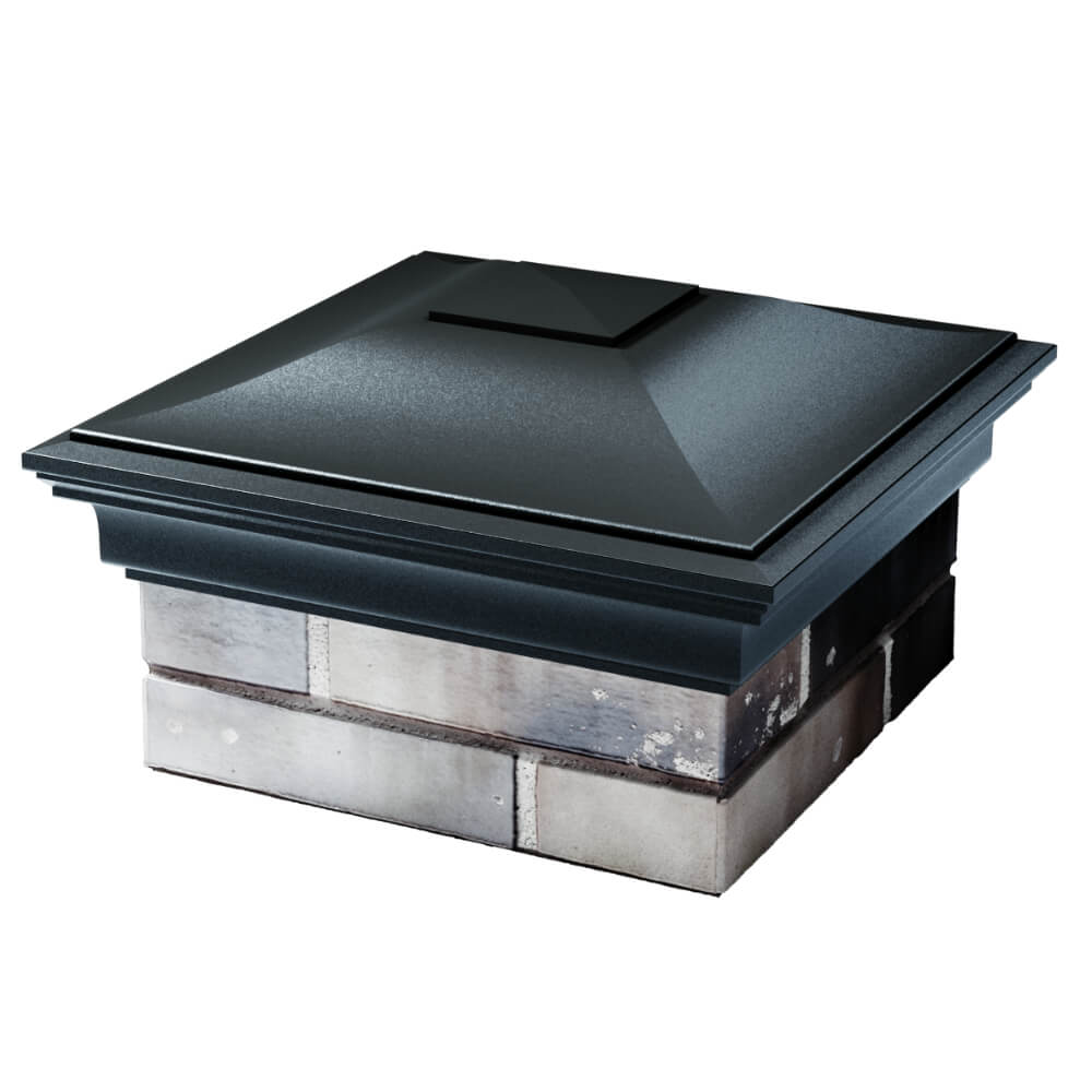 Колпак Zking Монблан Черный на столб 1.5х1.5 кирпича (385х385мм) в Сибае фото