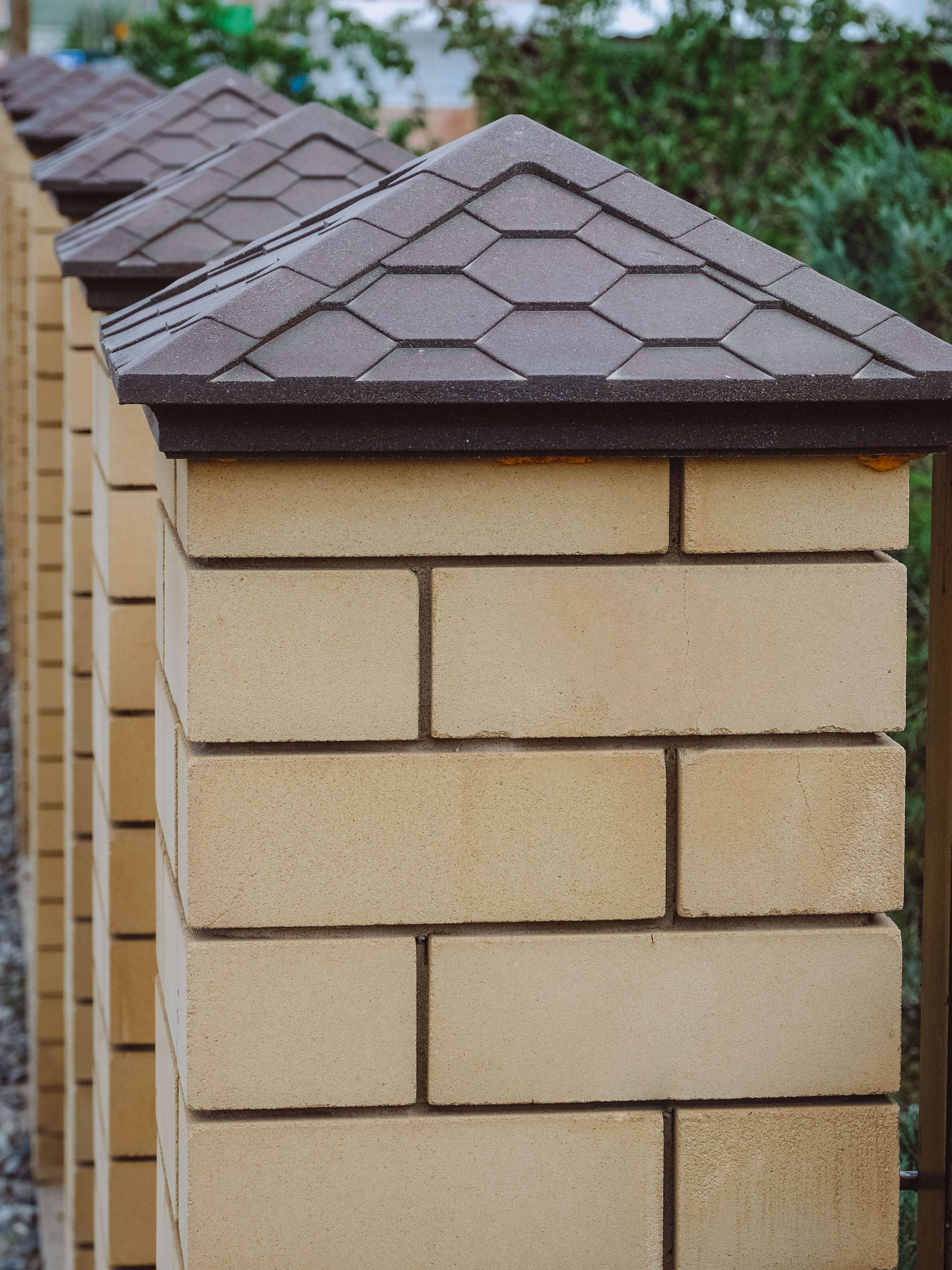 Колпак Zking Эверест Коричневый на столб 1.5х1.5 кирпича (390х390мм) в Сибае фото