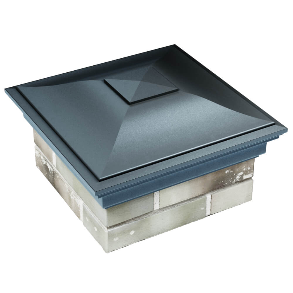 Колпак Zking Монблан Серый на столб 1.5х1.5 кирпича (385х385мм) в Сибае фото