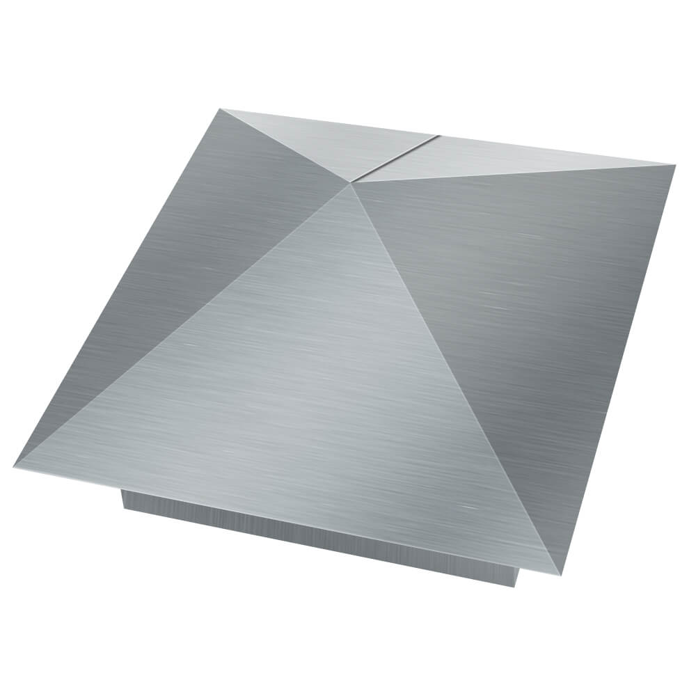 Колпак металлический 380х380мм оцинкованный заборный Сибай фото