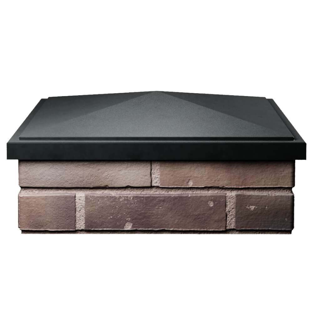 Колпак Zking БонаМоно Черный на столб 2х2 кирпича (515х515, 530х530мм) Сибай фото