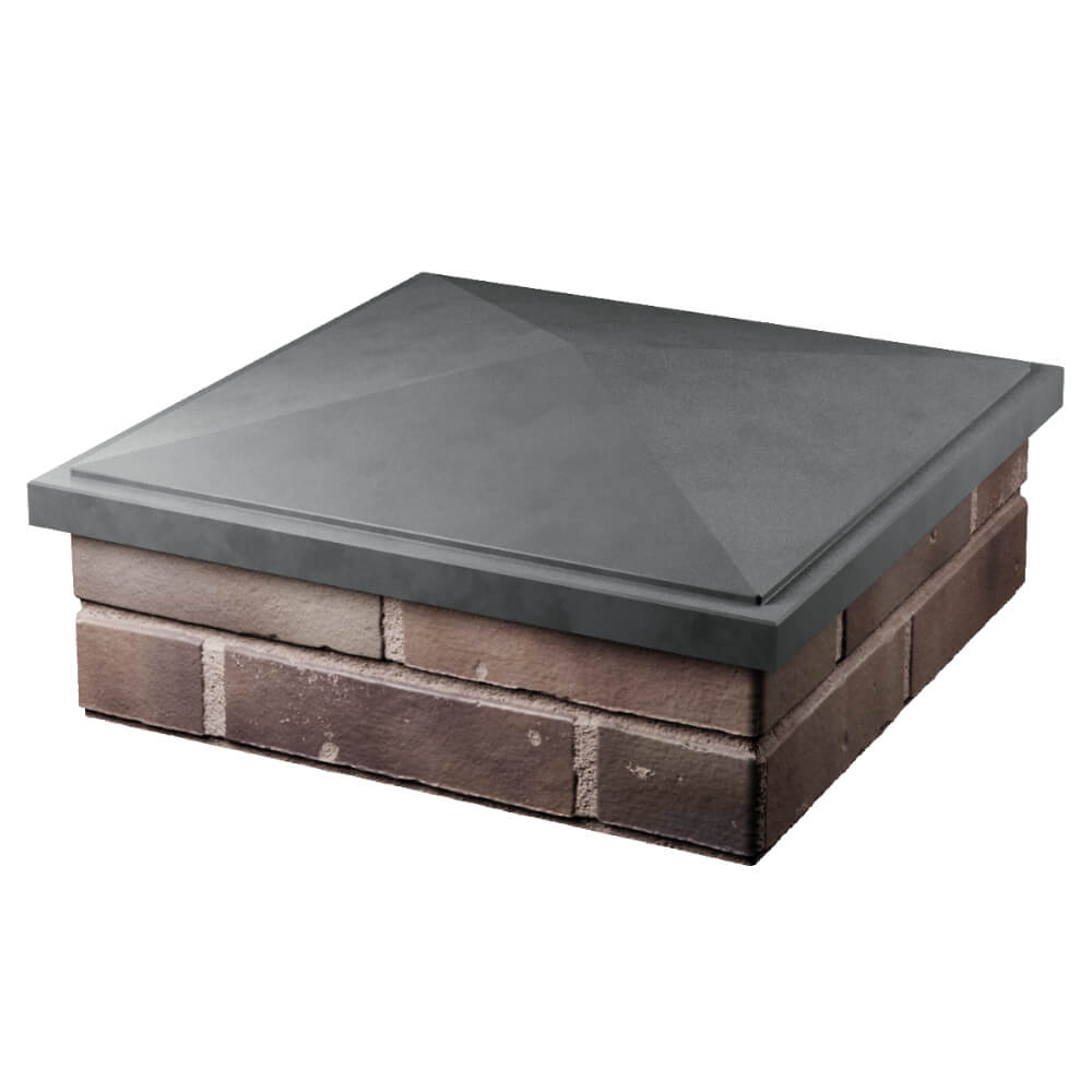 Колпак Zking БонаМоно Серый на столб 2х2 кирпича (515х515, 530х530мм) в Сибае фото