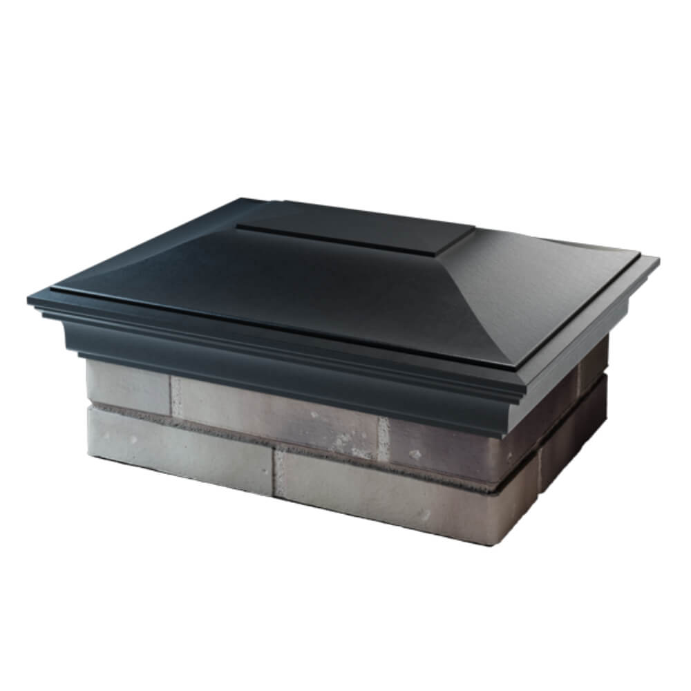 Колпак Zking Монблан Черный на столб 2х1.5 кирпича (515х385мм) в Сибае фото