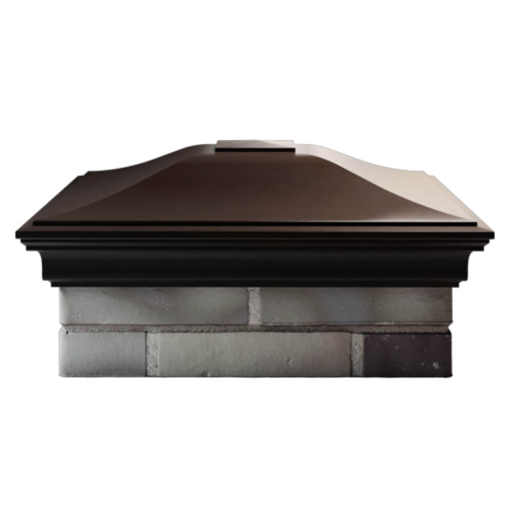 Колпак Zking Монблан Коричневый на столб 2х2 кирпича (515х515мм) в Сибае фото
