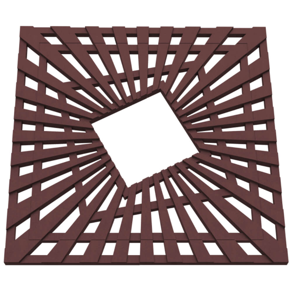 Приствольная решетка для дерева ZKING ATMOSPHERE 1.2х1.2м Коричневая в Сибае фото