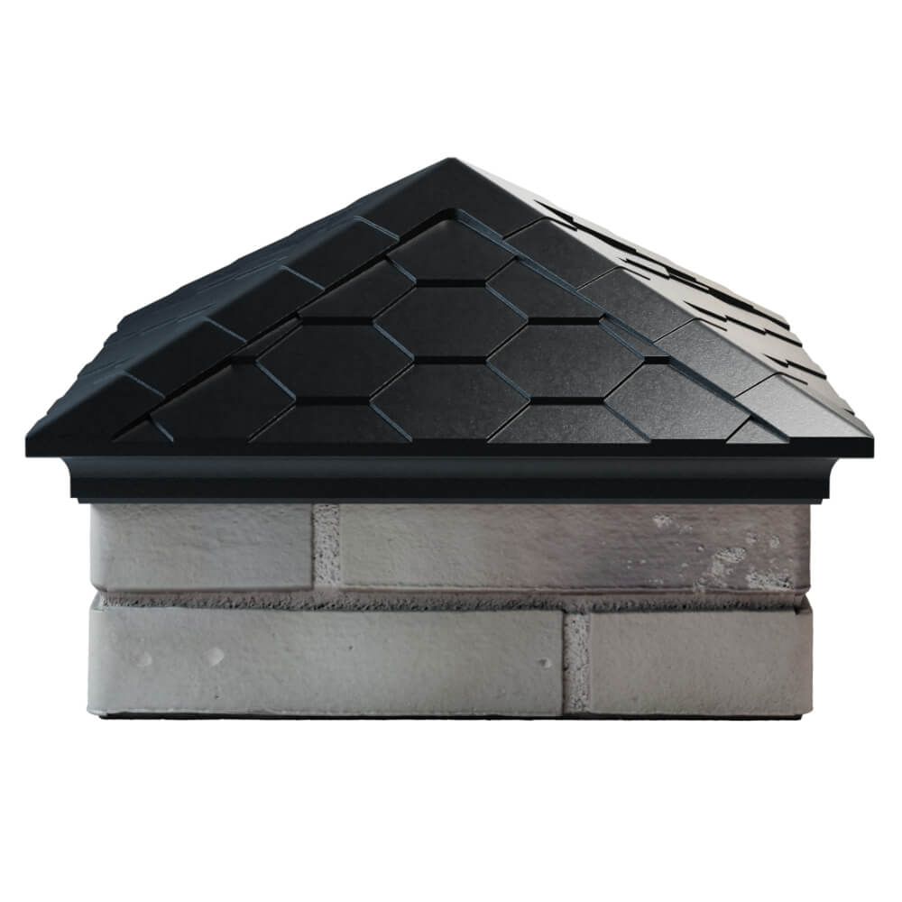 Колпак Zking Эверест Черный на столб 1.5х1.5 кирпича (390х390мм) Сибай фото