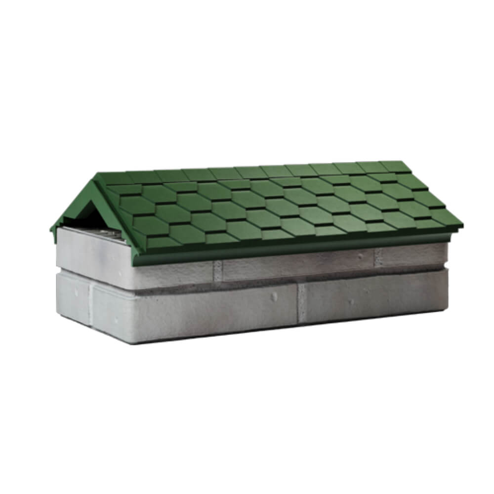 Парапет Zking Эверест Зеленый с посадкой на 1 кирпич (200/225/255мм) Сибай фото