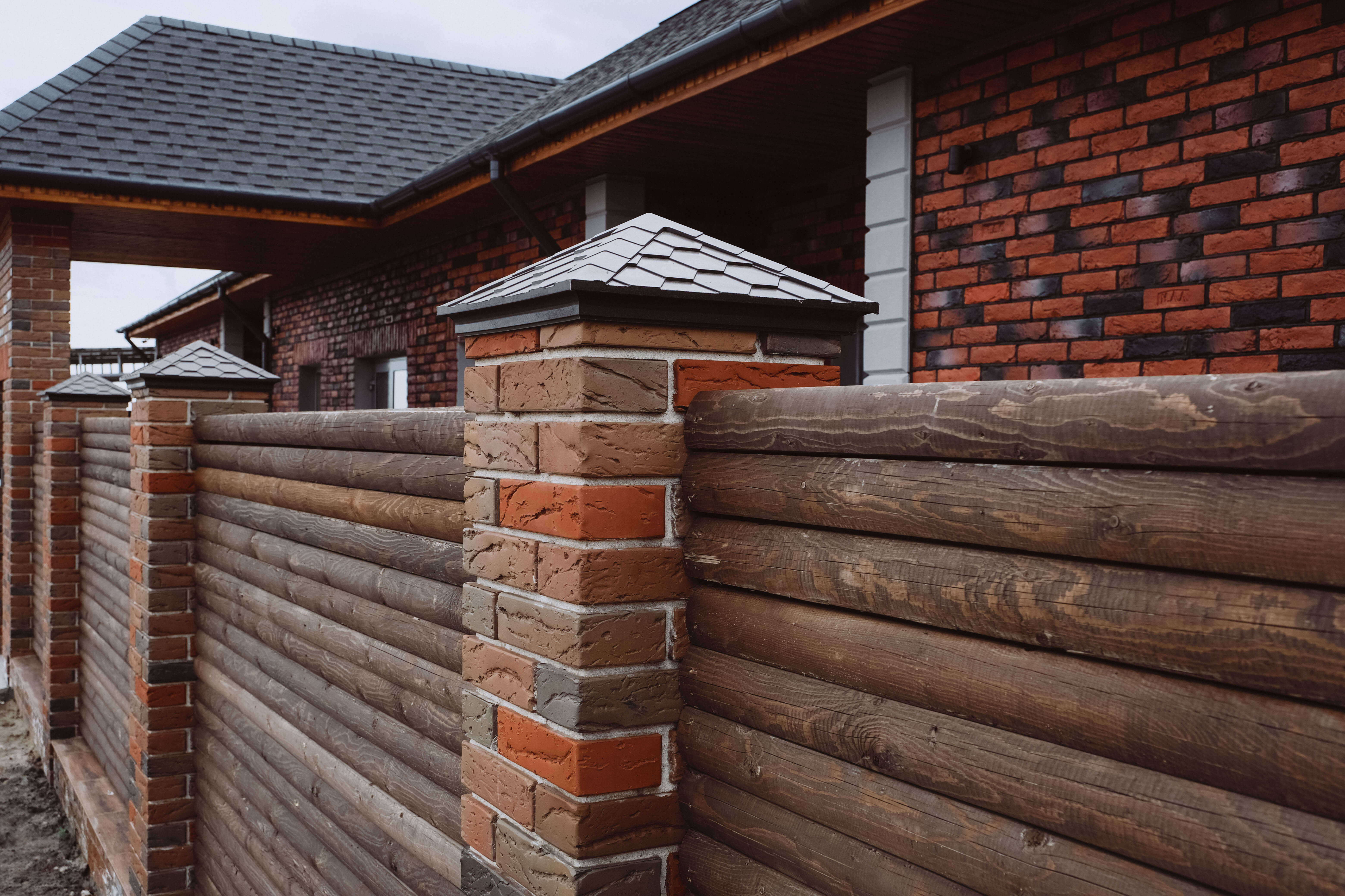 Колпак Zking Эверест Коричневый на столб 1.5х1.5 кирпича (390х390мм) в Сибае фото