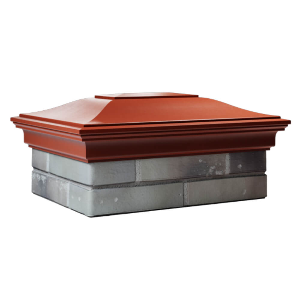 Колпак Zking Монблан Красный на столб 2х1.5 кирпича (515х385мм) в Сибае фото