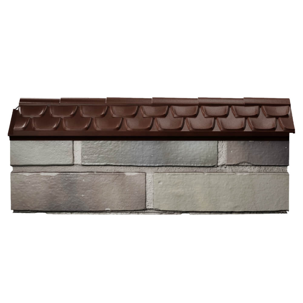 Парапет Zking Эльбрус Коричневый с посадкой на 0.5 кирпича (130мм) в Сибае фото