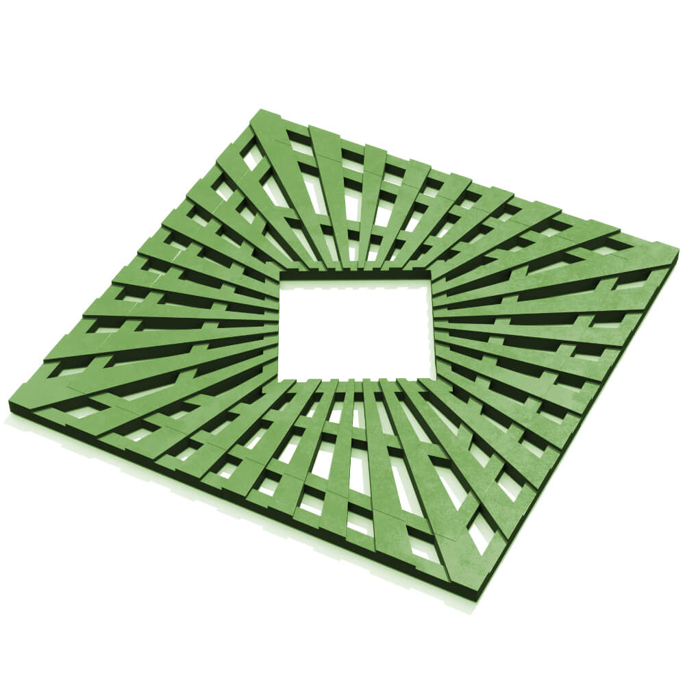 Приствольная решетка для дерева ZKING ATMOSPHERE 1.2х1.2м Зеленая в Сибае фото