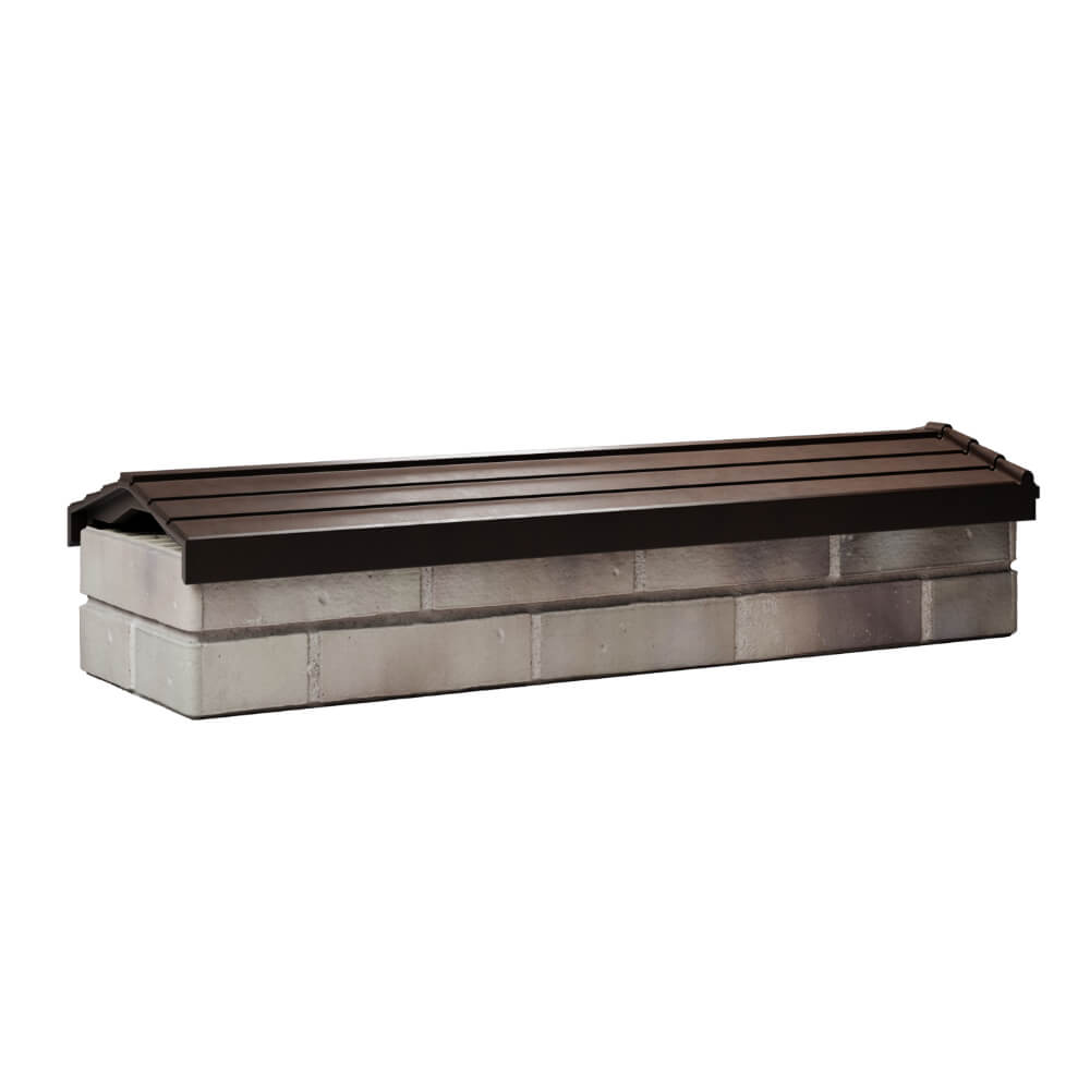 Парапет Zking Бона ХайТек Коричневый посадка на 0.5 кирпича (130мм) Сибай фото