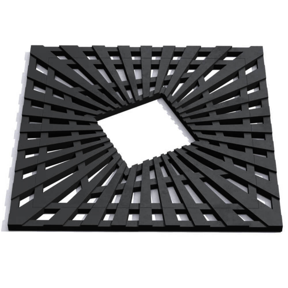 Приствольная решетка для дерева ZKING ATMOSPHERE 1.2х1.2м Черная Сибай фото