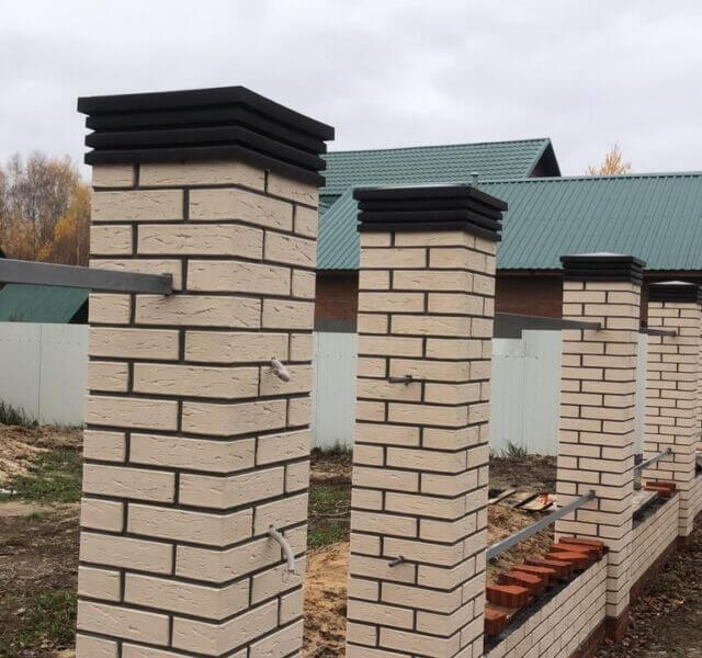 Колпак Zking Бона ХайТек Коричневый на столб 1.5х1.5 кирпича (385х385мм) в Сибае фото