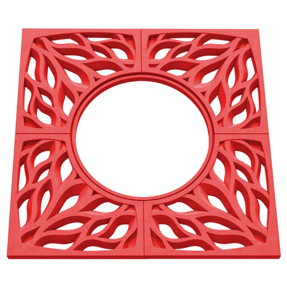 Приствольная решетка для дерева ZKING CRUST 1.2х1.2м Красная в Сибае фото