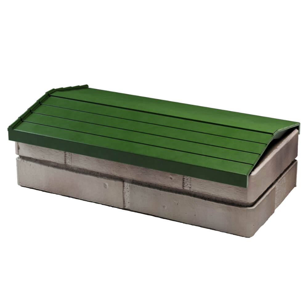 Парапет Zking Бона ХайТек Зеленый с посадкой на 1 кирпич (200/225/255мм) в Сибае фото