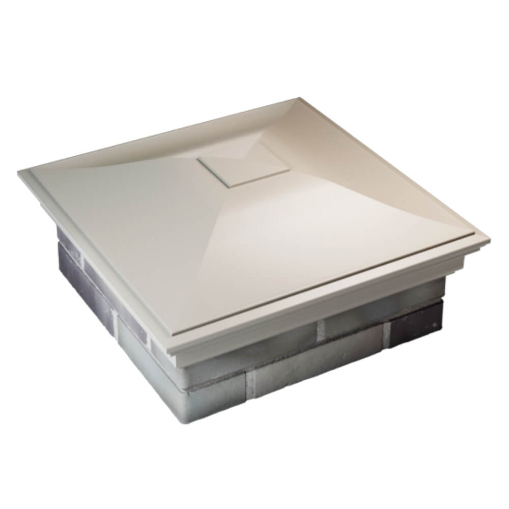 Колпак Zking Монблан Бежевый на столб 2х2 кирпича (515х515мм) Сибай фото