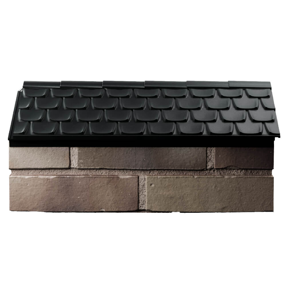 Парапет Zking Эльбрус Черный с посадкой на 1 кирпич (255мм) в Сибае фото