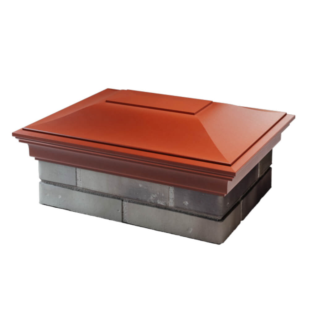 Колпак Zking Монблан Красный на столб 2х1.5 кирпича (515х385мм) в Сибае фото