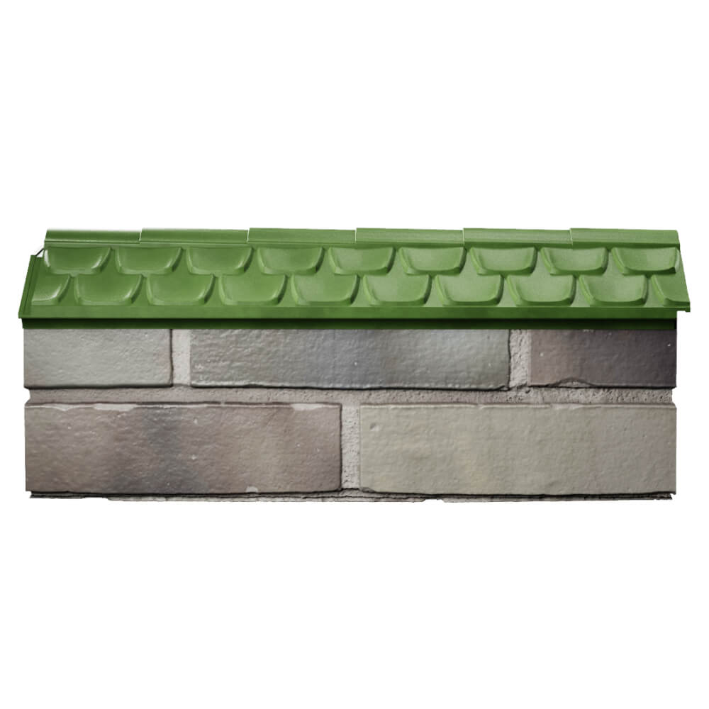 Парапет Zking Эльбрус Зеленый с посадкой на 0.5 кирпича (130мм) в Сибае фото
