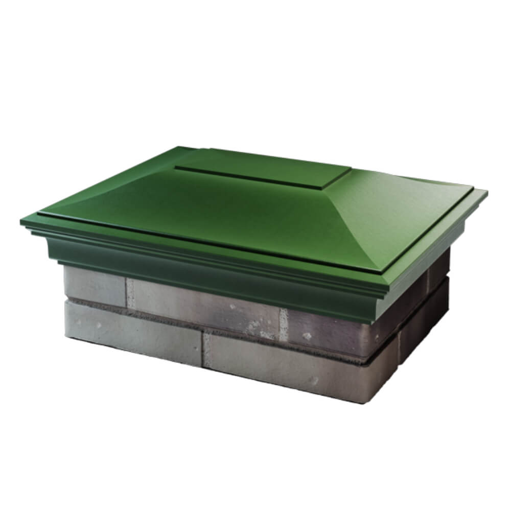 Колпак Zking Монблан Зеленый на столб 2х1.5 кирпича (515х385мм) в Сибае фото